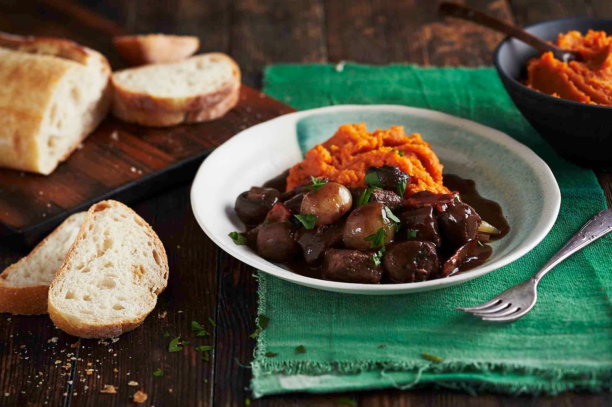 Slow Cooked Boeuf Bourguignon