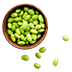 Edamame, frozen, unprepared