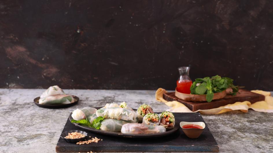 Maggi Grilled Beef Rice Paper Rolls