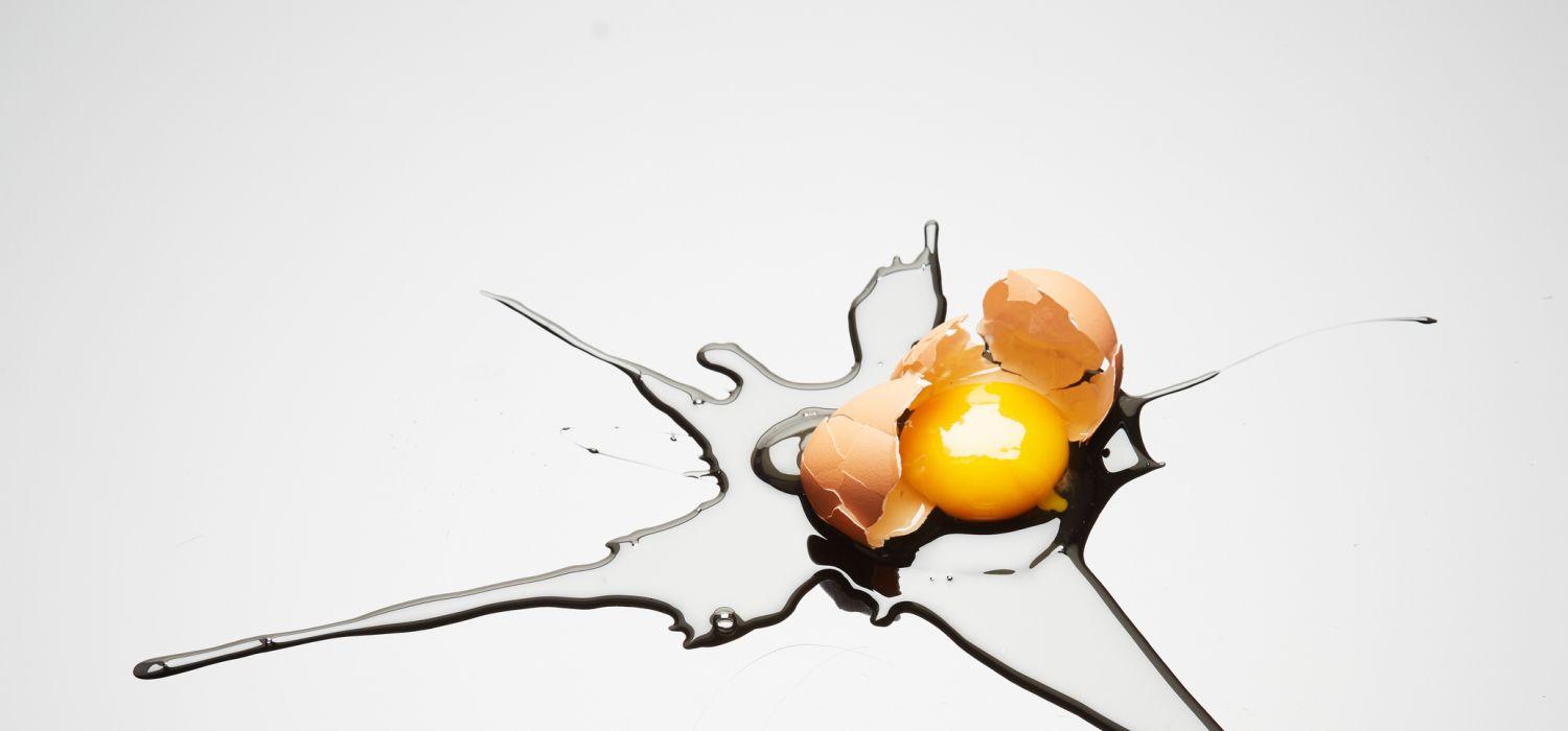 a cracked egg