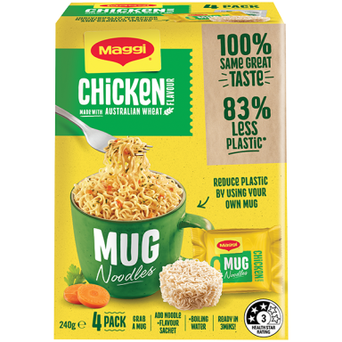 MAGGI Chicken Flavour Mug Noodles - 4PK FOP
