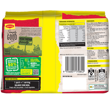 MAGGI FUSIAN Noodles Mi Goreng Hot & Spicy Flavour - BOP