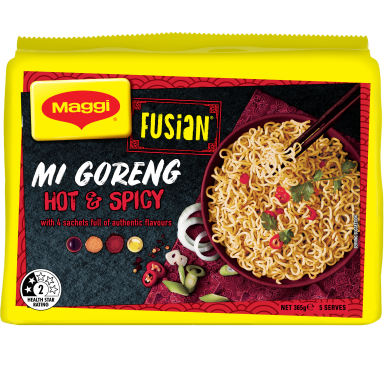 MAGGI FUSIAN Noodles Mi Goreng Hot & Spicy Flavour - FOP