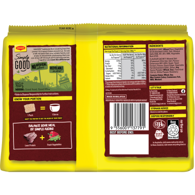 Maggi 2 Minute Noodles Beef 5pk - BOP