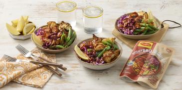 Smoky Cauliflower and Sweet Potato Bowls