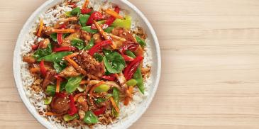 Honey Soy Chicken Stir Fry with Jasmine White Rice