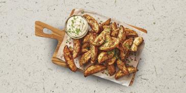 Herbed French Roast Potato Wedges (Vegetarian)